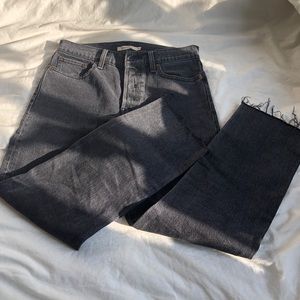 Levi’s wedgie ankle length jeans in black